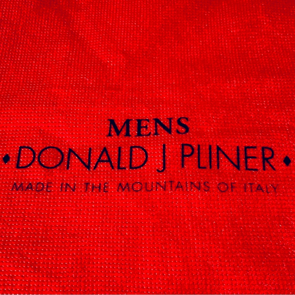 DONALD PLINER Mens Leather Loafers Shoes Dust Bag - Picture 2 of 4